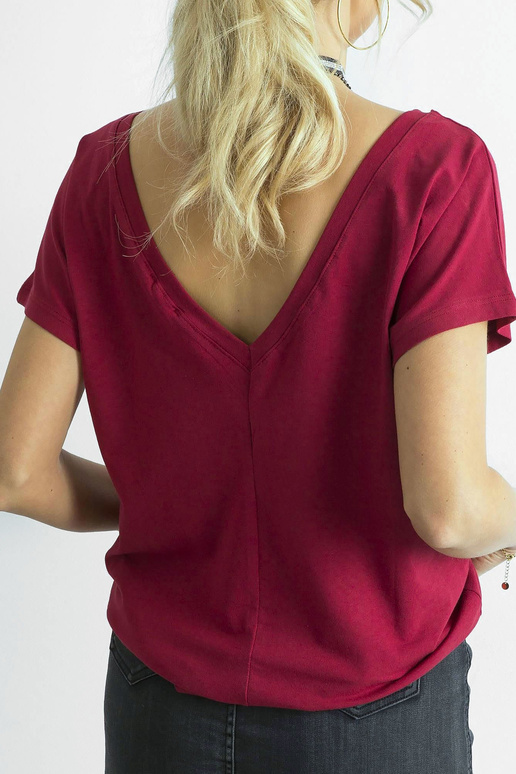 T-shirt-RV-TS-4662.86-bordowy