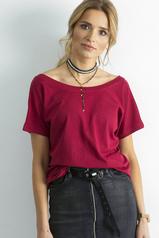 T-shirt-RV-TS-4662.86-bordowy