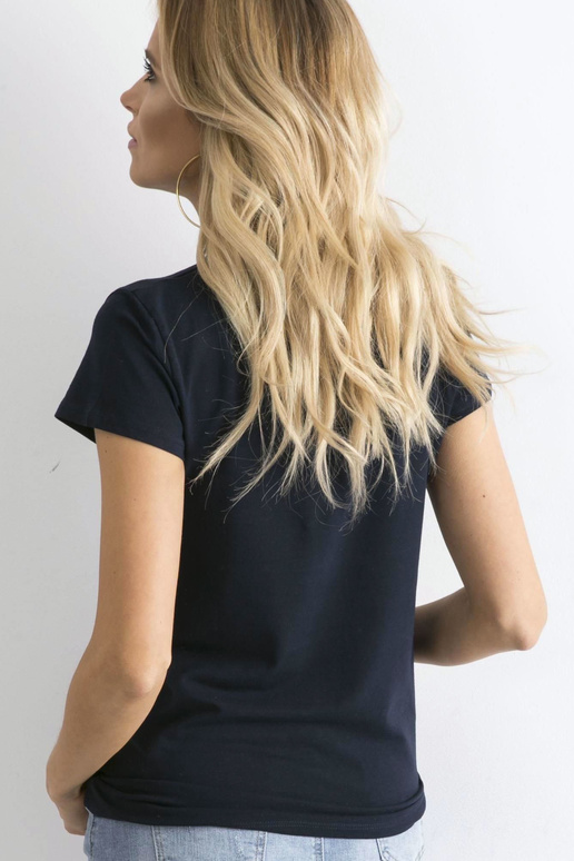 Tamsiai mėlyni Peachy marškinėliai Tamsiai mėlyni Peachy marškinėliai