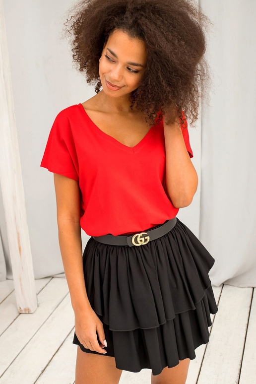 Emory raudoni marškinėliai Emory raudoni marškinėliai