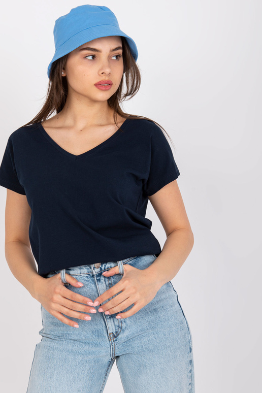 Tamsiai mėlyni marškinėliai Emory