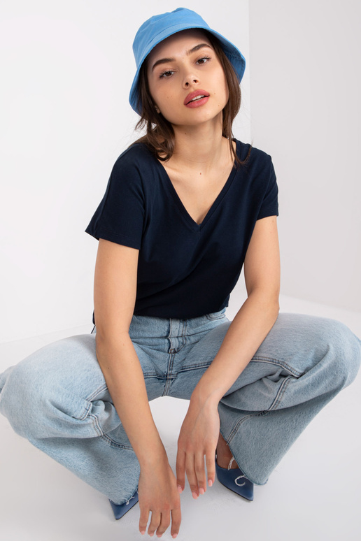 Tamsiai mėlyni marškinėliai Emory