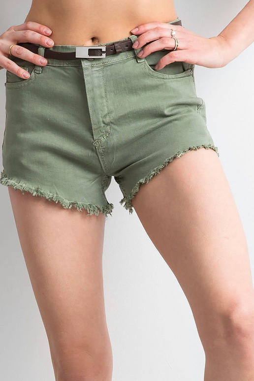 Žali džinsiniai šortai