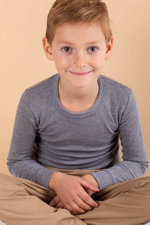 Pilka termoaktyvi palaidinė berniukui