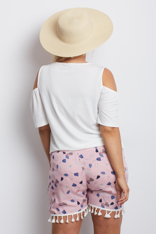 Rožiniai didesnio dydžio šortai