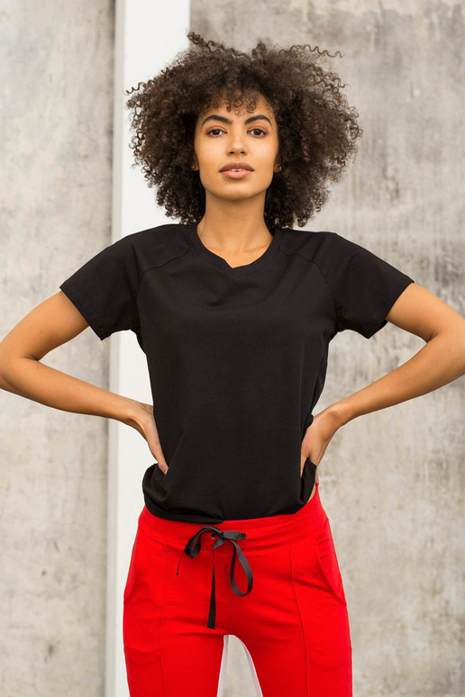 FOR FITNESS Juodi Layla marškinėliai