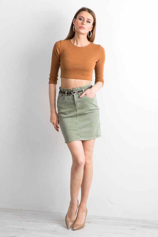 Khaki spalvos prigludęs džinsinis...