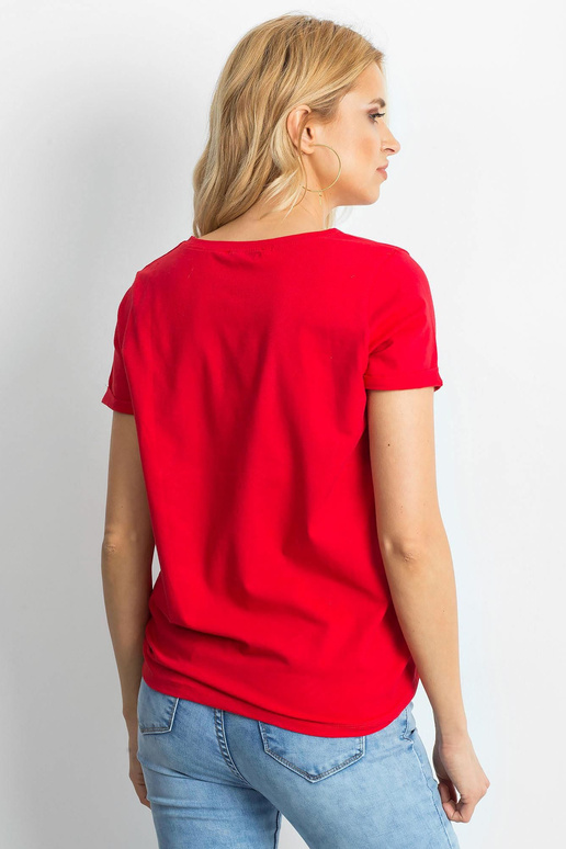 Raudoni transformuojantys marškinėliai