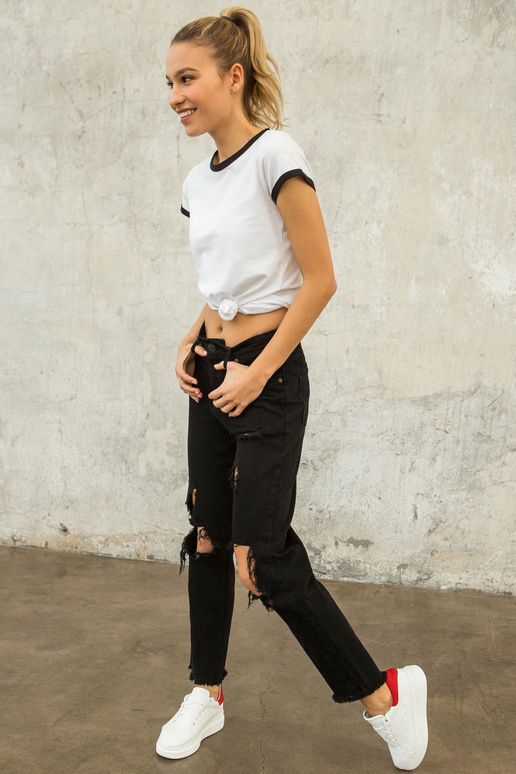 DĖL FITNESS Baltai juodi marškinėliai...