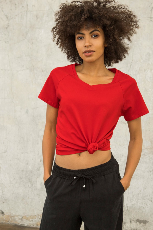 FOR FITNESS Raudoni marškinėliai Layla