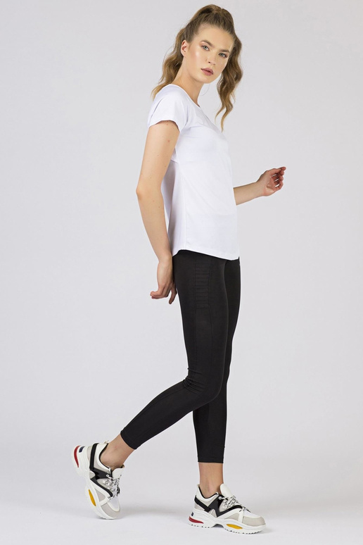 TOMMY LIFE Balti moteriški marškinėliai