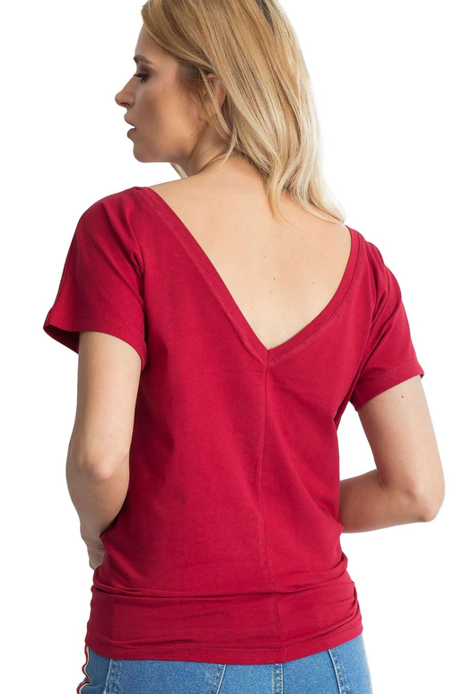 Burgundijos ugnies marškinėliai