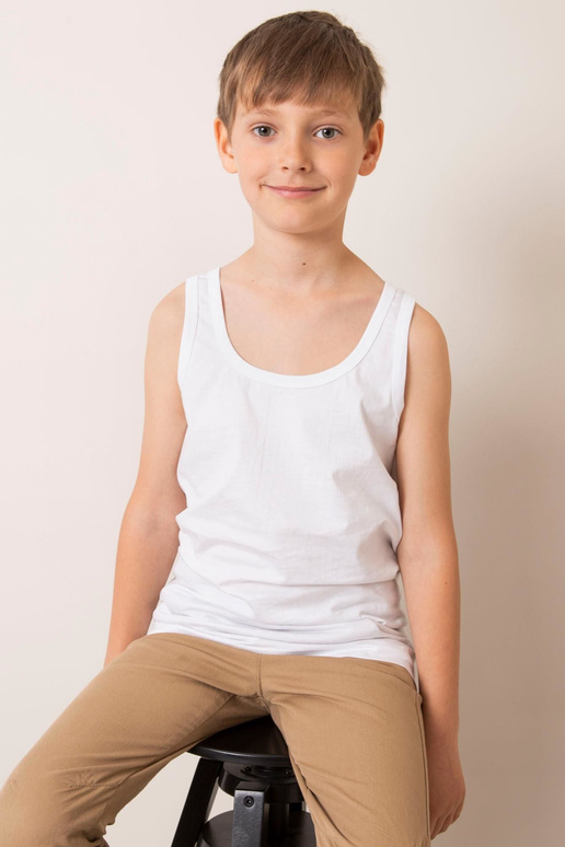 Balta palaidinė berniukui