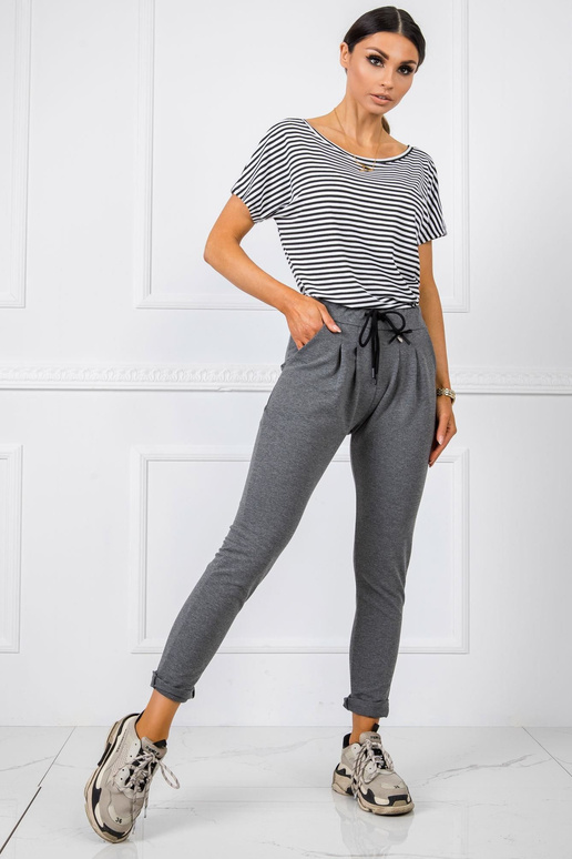 Tamsiai pilkos Jess kelnės