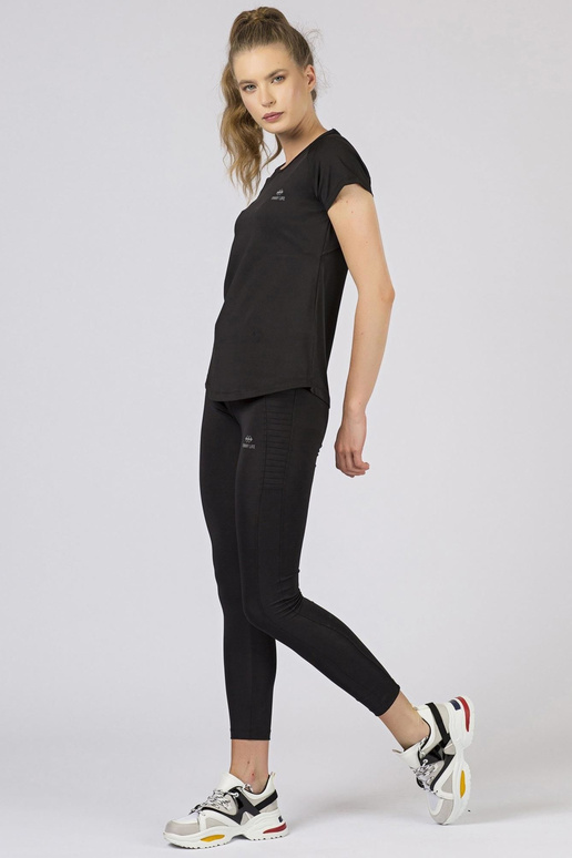 TOMMY LIFE juodi moteriški marškinėliai