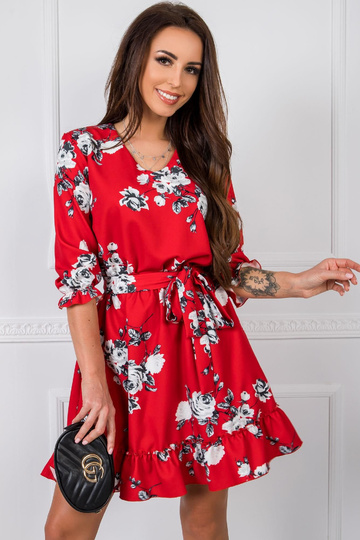 Raudona Polly suknelė 2