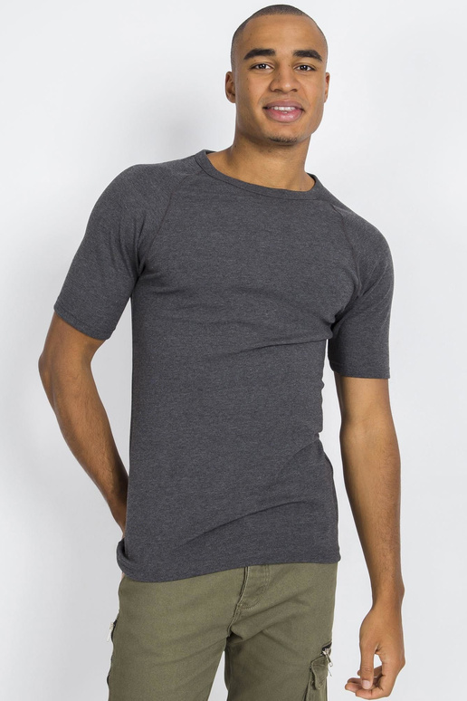 Tamsiai pilki vyriški termo marškinėliai