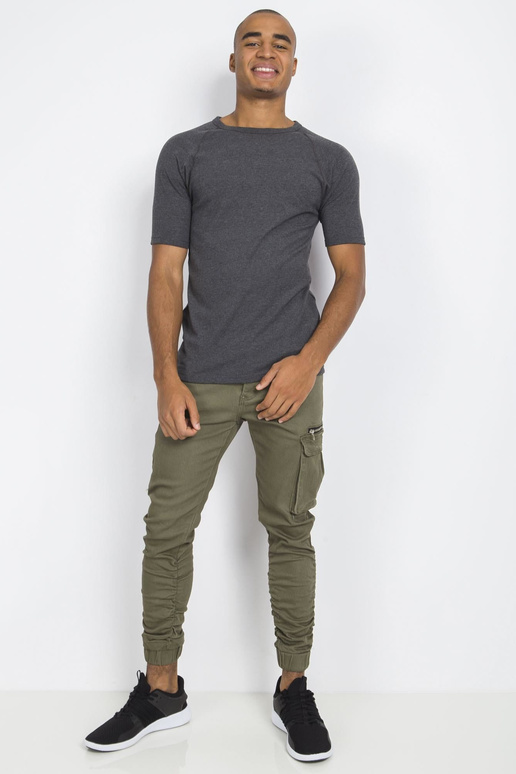 Tamsiai pilki vyriški termo marškinėliai