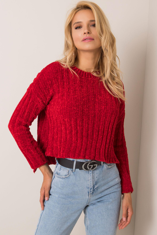 Tamsiai raudonas megztinis Olivvia...