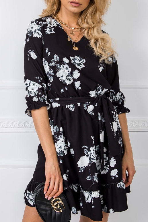 Juoda Polly suknelė