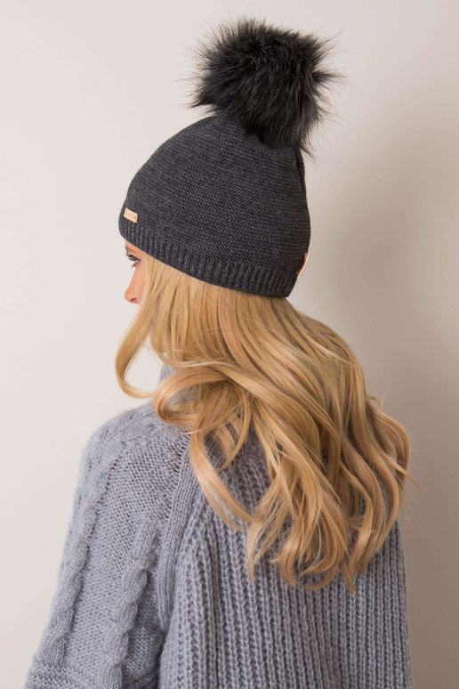 Tamsiai pilka žieminė kepurė RUE PARIS