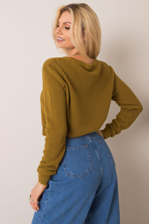 Alyvuogių spalvos megztinis Seleste...