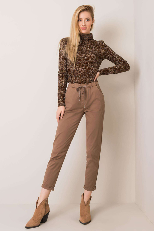 Carrie tamsiai smėlio spalvos kelnės