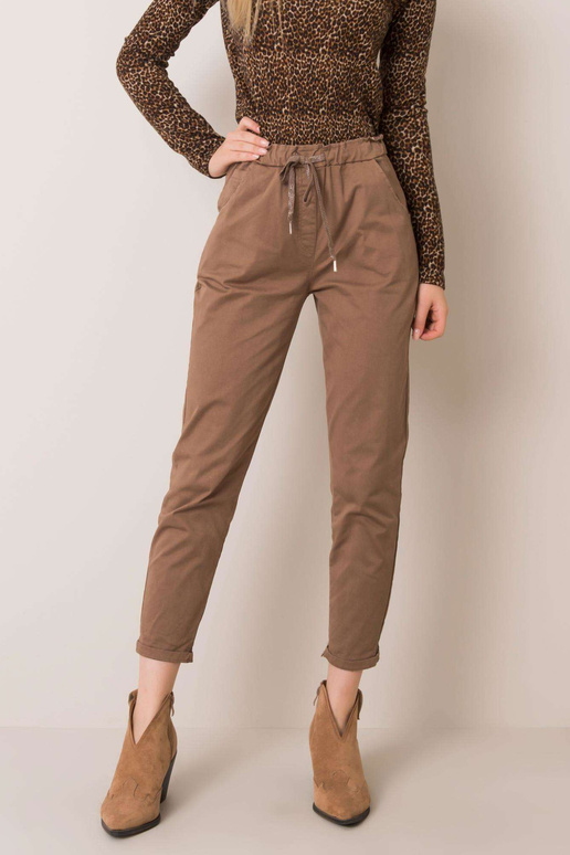 Carrie tamsiai smėlio spalvos kelnės