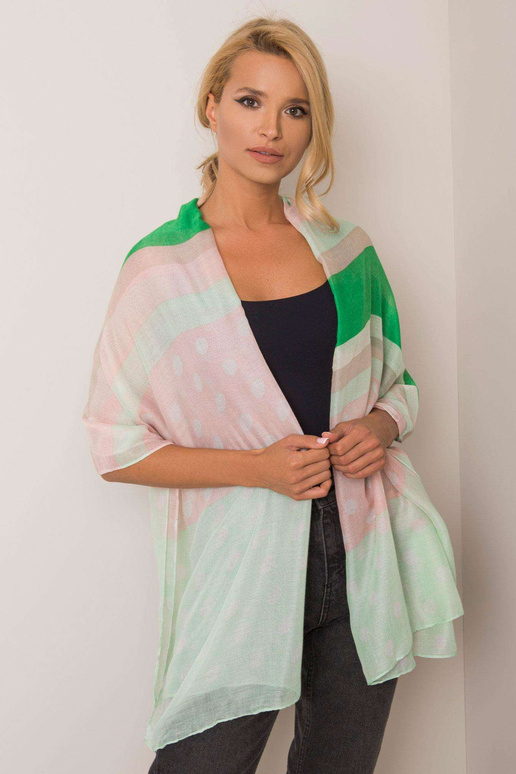 Žaliaskarė su juostelėmis ir žirneliais