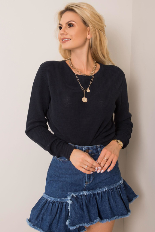 Tamsiai mėlynas megztinis Seleste...