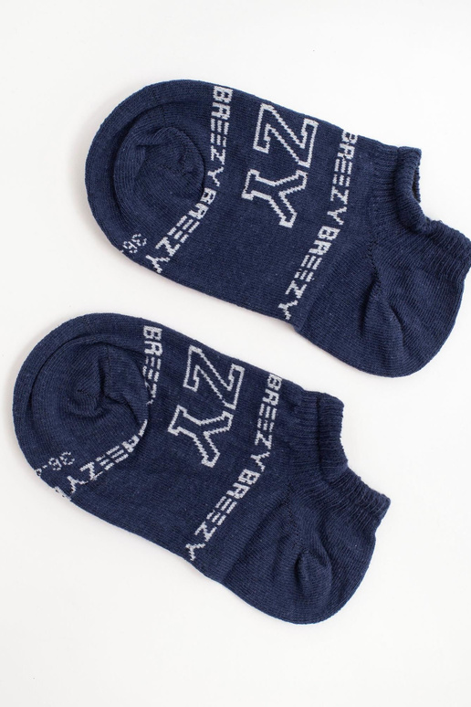 Tamsiai mėlyna poraštė su spauda