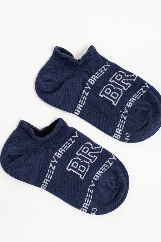 Tamsiai mėlyna poraštė su spauda