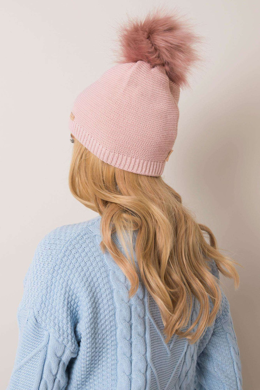 Šviesiai rožinė žieminė kepurė RUE PARIS