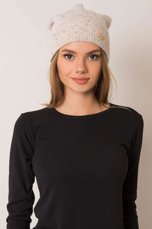 Moteriška smėlio spalvos kepurė su...