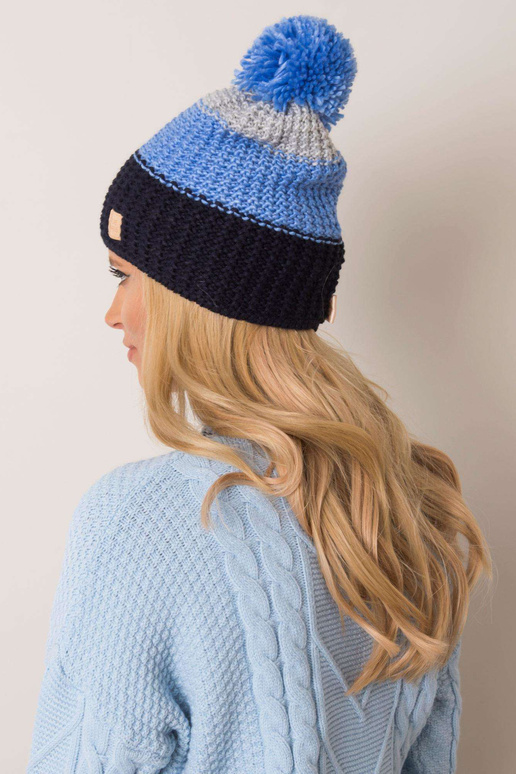 Tamsiai mėlyna žieminė kepurė RUE PARIS