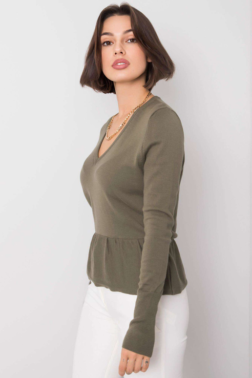 Chaki spalvos megztinis Melby RUE PARIS