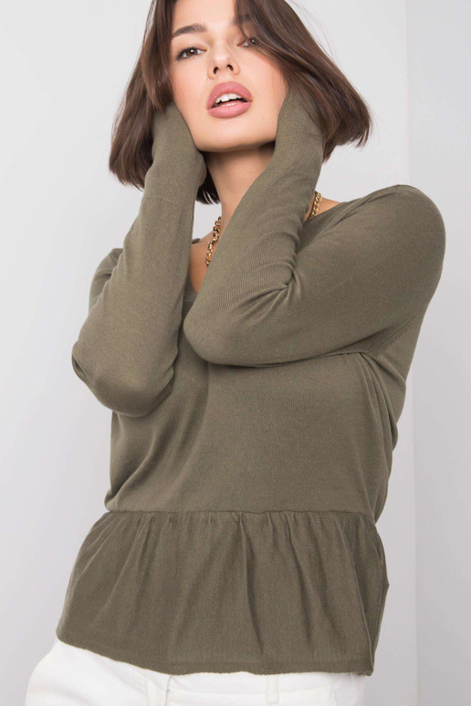 Chaki spalvos megztinis Melby RUE PARIS