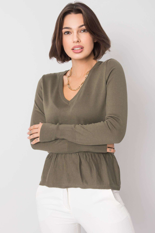 Chaki spalvos megztinis Melby RUE PARIS