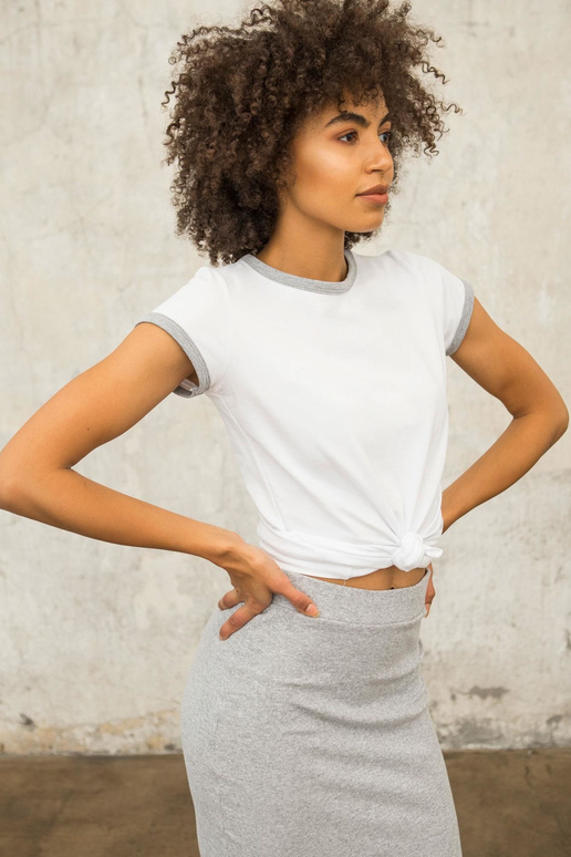 FOR FITNESS White Move marškinėliai