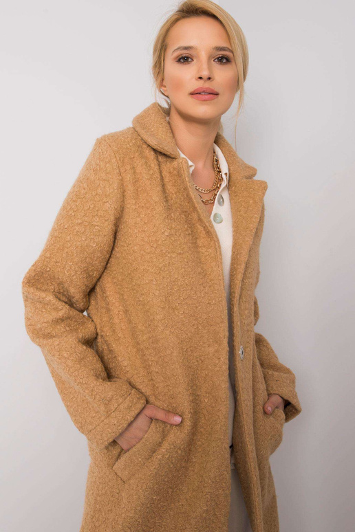 Smėlio spalvos boulé paltas Paquita...