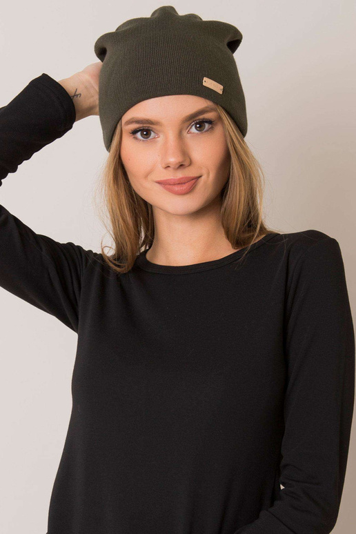 Kepurė chaki spalvos beanie RUE PARIS