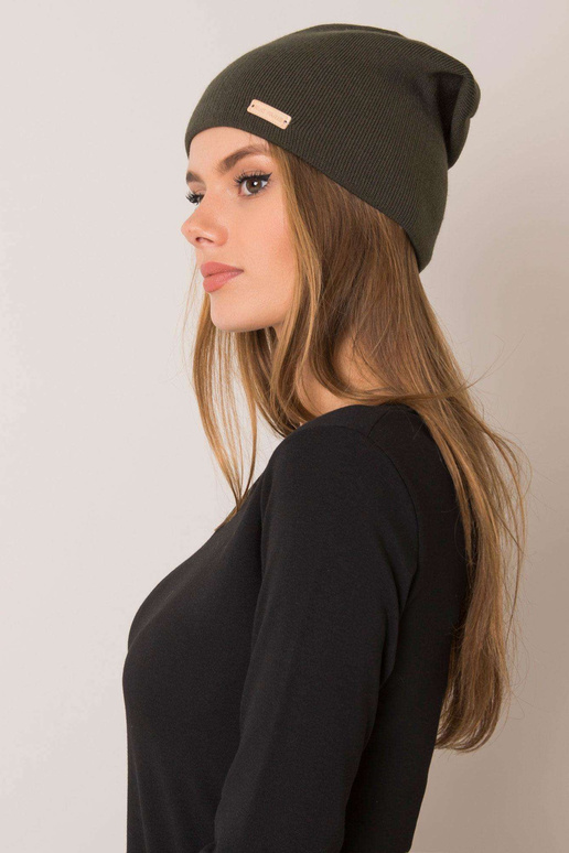 Kepurė chaki spalvos beanie RUE PARIS