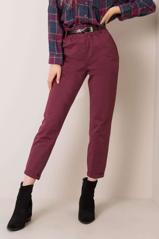 Cassie kaštoninės spalvos kelnės