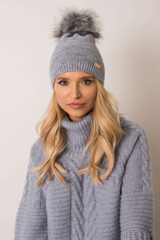 Pilka žieminė kepurė RUE PARIS
