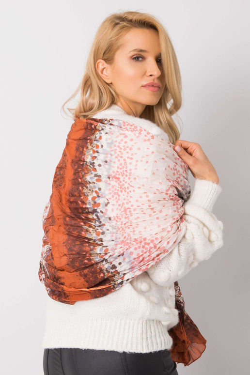 Tamsiai oranžinio rašto diržas