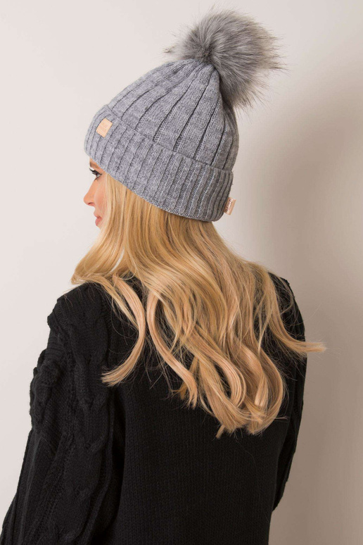 Pilka žieminė kepurė RUE PARIS