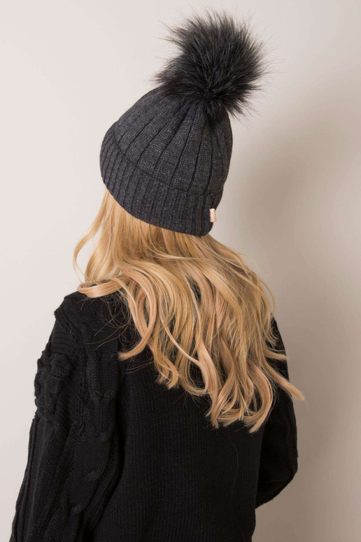 Tamsiai pilka žieminė kepurė RUE PARIS