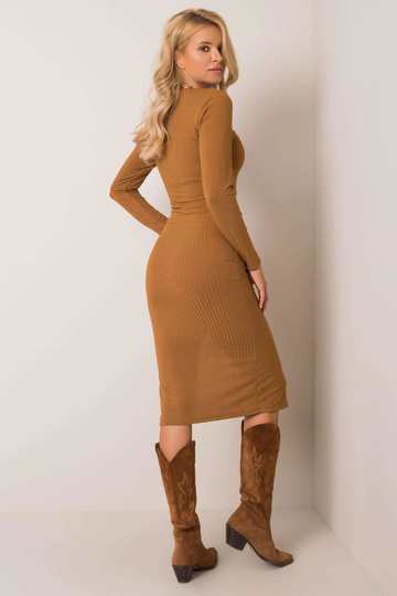 Šviesiai ruda suknelė Mikka 2