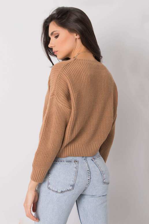 Rudas klasikinis megztinis Claudette...