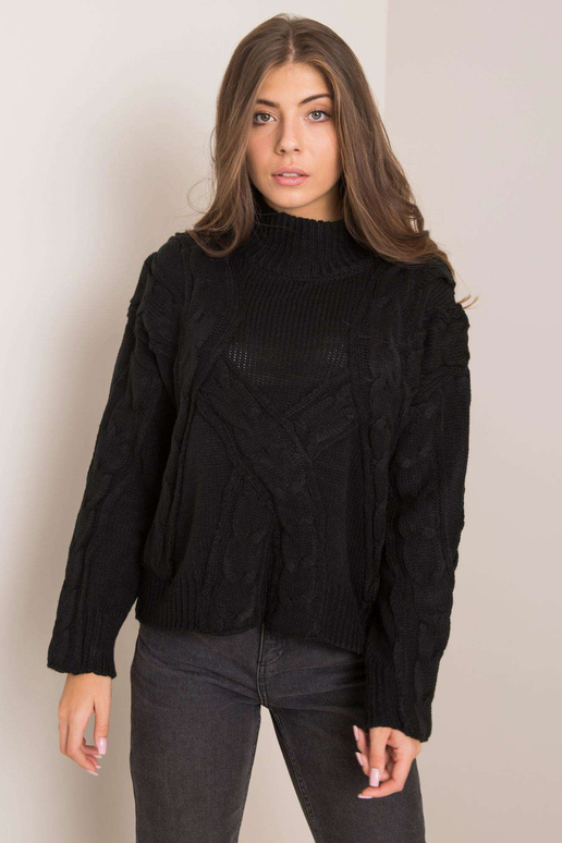 Migelio juodas megztinis